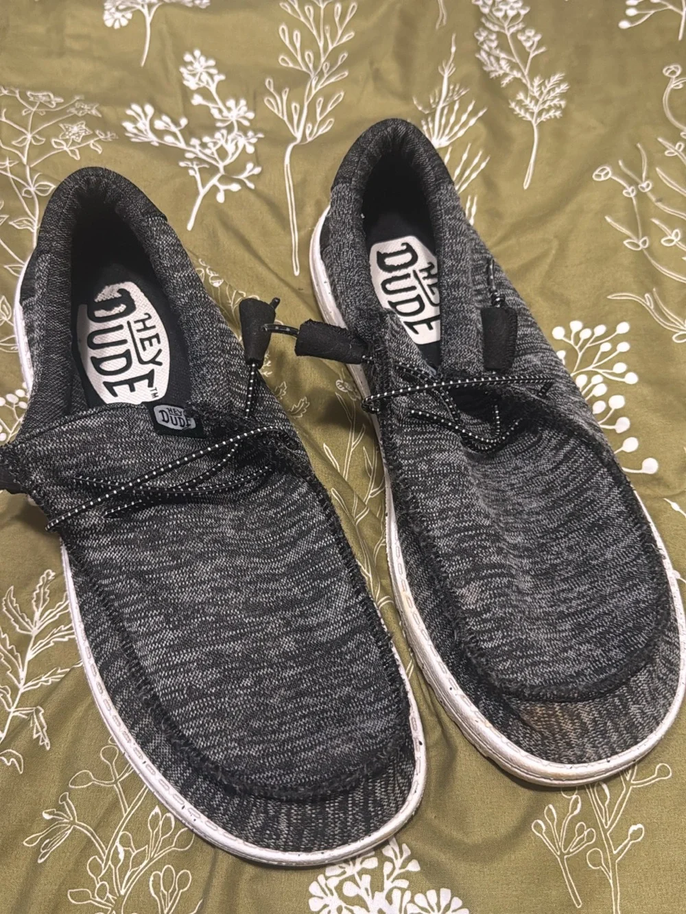 Hey Dude Men's Charcoal Gray